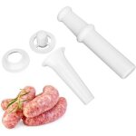 Accessoire de hachoir pour batteurs sur socle kitchen aid avec poussoir universel + buse de remplissage ...