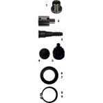 Accessoire pour mandrin de tournage classic pi�ce n�2 1 ' x 8tpi m�le / m33 x 3, 5 femelle