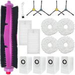 Accessoires de remplacement pour aspirateur robot eureka j12 ultra, pour midea v12 : brosses rotatives, ...