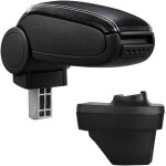 Accoudoir central rembourr pour renault clio v / clio 5 similicuir noir avec coutures blaches [pro. ...