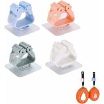 Accroche balai mural adhesif, 4 pcs broom holder wall mount, support de balai mural, porte balais mural ...
