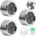 Accroche torchon - aimer belle - 3 pcs - abs �cologique - plastique chrom� - ventouse