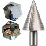 Vurahome - acier � grande vitesse �tag�, forets coniques � poign�e ronde triangulaire en titane [13 �tapes: ...