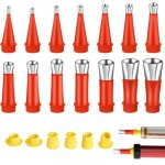 Acier inoxydable calfeutrage buse applicateur, 20pcs d'outils de buse en caoutchouc int�gr� universel, ...