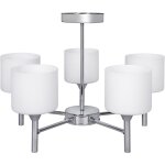 Activejet - lustre classique suspension plafonnier mira chrome 5xe27 pour salon