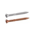 Acton - vis terrasse t�te frais�e bomb�e six lobes - double filet - inox a4 5x50 mm - seau de 500