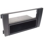 Acv - support autoradio 1din compatible avec audi a6 01 - 05 - avec vide poche - noir