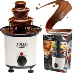 Ad4487 fontaine  chocolat lectrique 200ml, cascade  3 niveaux, temprature max. 80c 30w blanc - adler ...