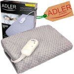 Ad7415 coussin chauffant lectrique pour le cou, le dos 2 niveaux temprature, lavable 80 w gris - adler ...