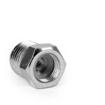 Adaptateur a�rographe ? r�ducteur 9, 51 mm (1 / 8') filetage femelle sur 12, 91 mm (1 / 4') filetage ...