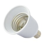 Adaptateur douille e14 pour ampoule culot e27 miidex lighting�