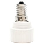 Adaptateur de douille e14 vers gu10 - blanc Adaptateur de douille e14 vers gu10 - blanc