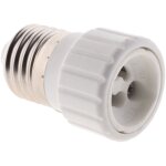 Adaptateur de douille e27 vers gu10 � visser - compatible led - blanc zenitech