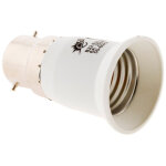 Adaptateur de douille fiche m�le b22 vers fiche femelle e27 zenitech