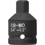 Adaptateur de douille � impact 3 / 4' f vers 1 / 2' m en acier cr - mo r�ducteur d'entra�nement carr� ...