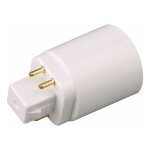 Tinor ? adaptateur culot ampoule led gx24q vers e27 ? lot de 2 ? tension 220v ? courant 4a pour installation ...
