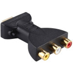 Adaptateur m�le vers 3x rca femelles