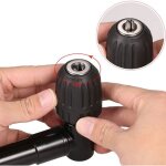 Adaptateur de mandrin � angle droit 90� auto - serrant, embout visseuse renvoi d'angle d�gagement rapide, ...