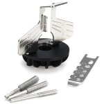 Adaptateur de perceuse de guide d'aff�teuse d'accessoire d'aff�tage de scie � cha�ne pour la meuleuse ...