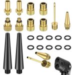 Adaptateur de pompe � v�lo 14 pcs, adaptateur de pompe � pneu de bicyclette, pompe � v�lo adaptateur ...