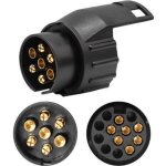 Adaptateur remorque 7 vers 13 broches prise remorque 7 broches pour remorque de voiture, tracteur, caravane, ...