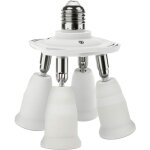 Adaptateur r�partiteur de douille e27 4 en 1, prise de lustre convertisseur 10, 5 10, 5 12, 5 (cm)