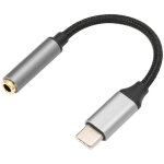 Adaptateur usb - c vers jack audio 3, 5 mm pour casque �couteurs - c�ble gris