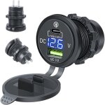 Adaptateur usb pour voiture chargeur voiture usb c � charge rapide