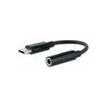 C�ble adaptateur usb - c vers jack 3. 5 noir nanocable 10. 24. 1205