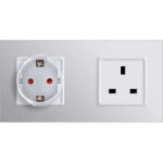 Adaptateur de voyage compact de type g pour le royaume - uni, universel de la france vers le royaume ...