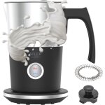 Adler ad 4497 mousseur � lait �lectrique noir argent�