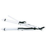 Ad2104 fer  lisser - fer  boucler 2 en 1, revtement ceramic, chauffage rapide 50w blanc - adler