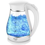 Ad 1274w bouilloire lectrique en verre 1, 7 litre, intrieur clair, sans fil 2200w blanc - adler