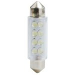 2 ampoules led navette c5w 12v 0. 72w 41mm blanc