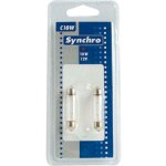 2 ampoules navette c10w 12v 10w 41mm