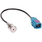 Adaptateur antenne compatible avec audi - bmw - vw - fakra vers iso f roka