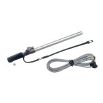 Adnauto - antenne aile compatible avec vw golf iii vento - noire - 90cm