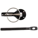 Attaches capot alu noir - la paire Attaches capot alu noir - la paire