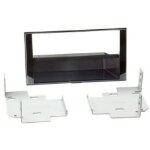 Adnauto - facade autoradio 1din compatible avec nissan micra note ap14 noir laque avec vide poche