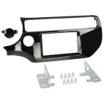 Adnauto - kit support autoradio compatible avec kia rio noir brillant
