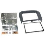 Adnauto - kit support autoradio compatible avec mercedes sl r230 noir rubber touch