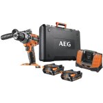 Aeg - brushless percussion drill 2 x 2ah lithium + batteries and charger case - bsb18c2blli - 202c