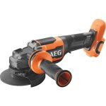 Aeg - meuleuse 125mm 18v brushless 'full security', 9000 tr / min, poign�e antivibrations, interrupteur ...