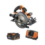 Aeg - pack 18v - scie circulaire brushless 190 mm - batterie 4. 0 ah - chargeur