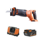 Aeg - pack 18v - scie sabre 28 mm - batterie 4. 0 ah - chargeur