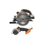 Aeg - pack scie circulaire - mini scie multi - mat�riaux - 18 v - subcompact - brushless