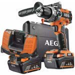Aeg - perceuse � percussion brushless 18v - 2 batteries 4. 0ah - 1 chargeur bsb18c2bl - 402c