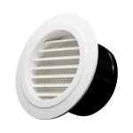 A�rateur 100mm, sortie d'�chappement syst�me climatisation centrale avec grille de protection - abs (�100mm) ...