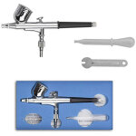 Aerographe � double action 7cc, pistolet de peinture gravit� aliment�, kit pour tatouage et manucure