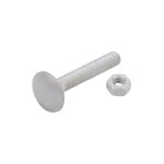 Afbat - boulons trcc Ø7mm l70mm zingué blanc x8 Afbat - boulons trcc Ø7mm l70mm zingué blanc x8